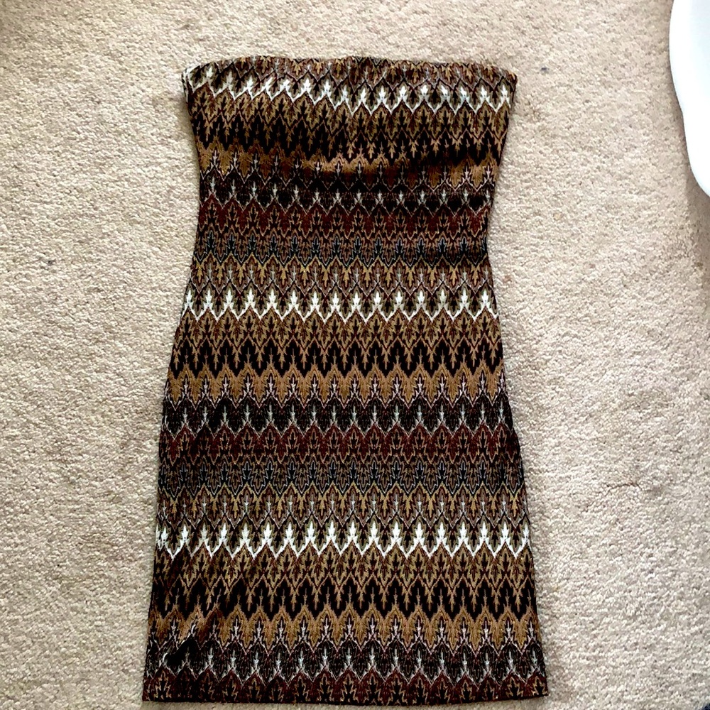 Small size strapless bodycon dress